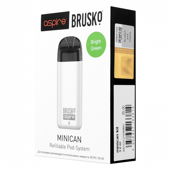 Электронная сигарета Brusko - Minican (350 mAh, Светло-Зелёный) купить в Воронеже