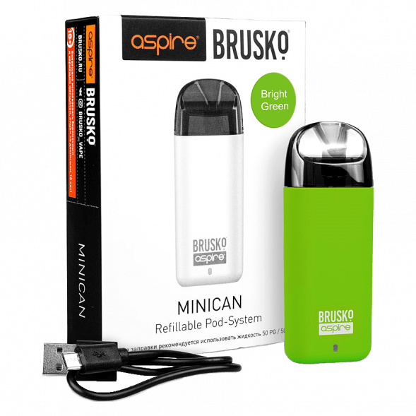 Электронная сигарета Brusko - Minican (350 mAh, Светло-Зелёный) купить в Воронеже