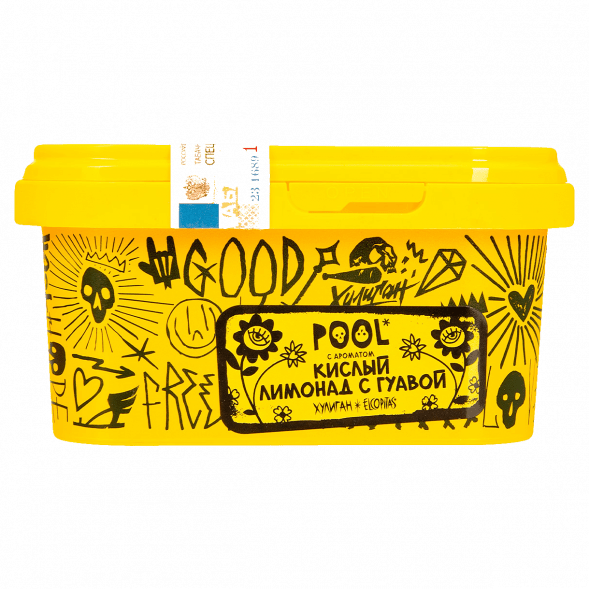 Табак Хулиган - POOL (Кислый Лимонад с Гуавой, 200 грамм) купить в Воронеже