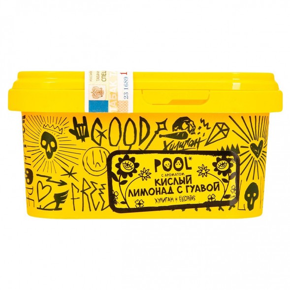 Табак Хулиган - POOL (Кислый Лимонад с Гуавой, 200 грамм) купить в Воронеже