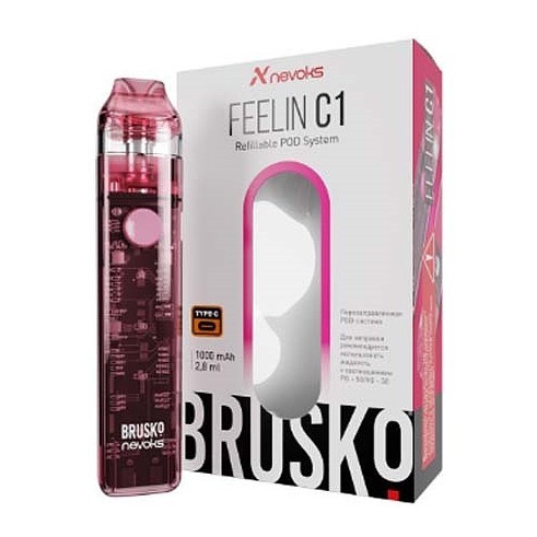 Электронная сигарета Brusko - Feelin C1 (Розовый) купить в Воронеже