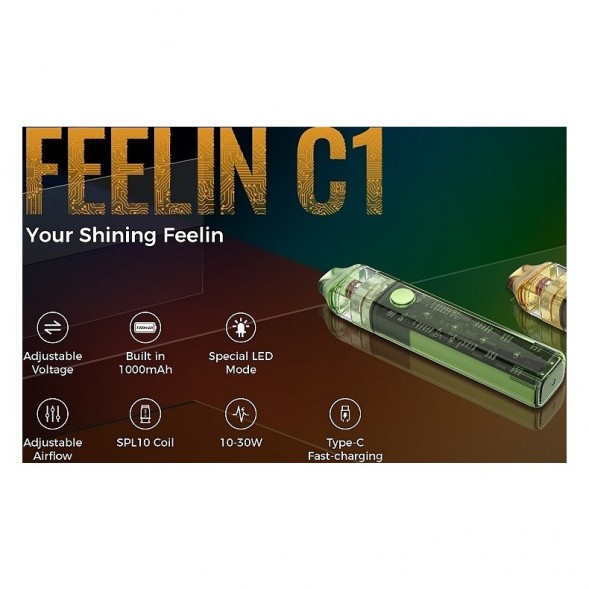 Электронная сигарета Brusko - Feelin C1 (Жёлтый) купить в Воронеже