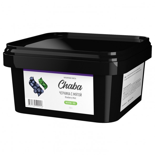 Смесь Chaba - Blueberry Mint (Черника с Мятой, 200 грамм, Без никотина) купить в Воронеже