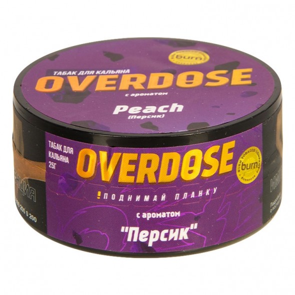 Табак Overdose - Peach (Персик, 25 грамм) купить в Воронеже