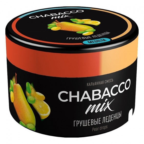 Смесь Chabacco MIX MEDIUM - Pear Drops (Грушевые Леденцы, 40 грамм) купить в Воронеже