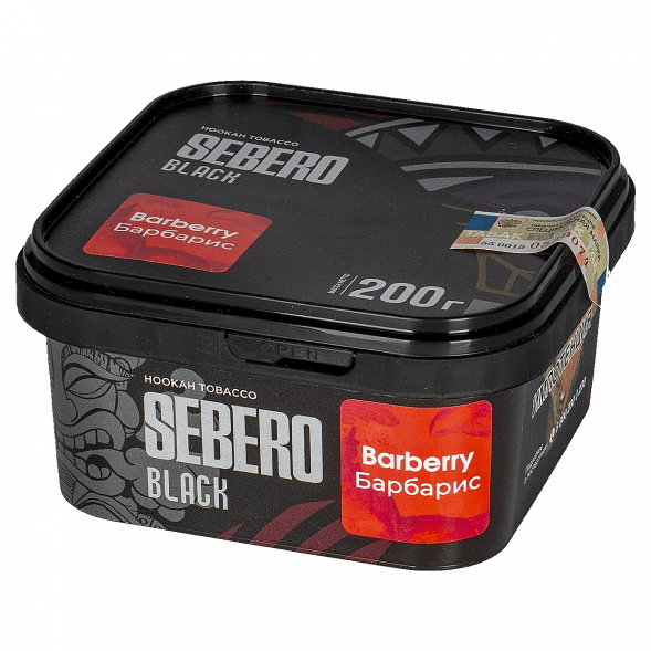 Табак Sebero Black - Barberry (Барбарис, 200 грамм) купить в Воронеже