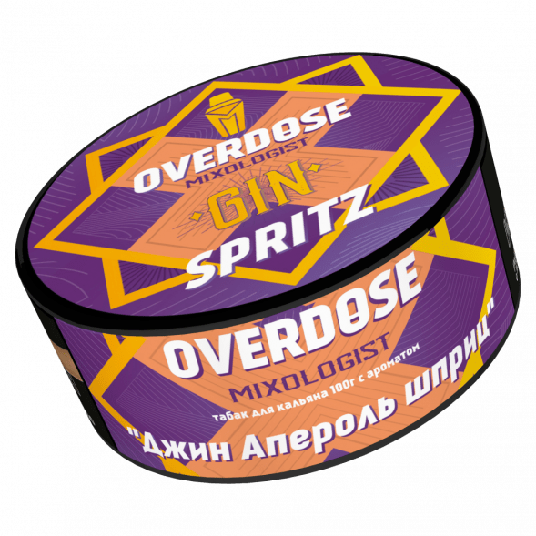 Табак Overdose - Gin Spritz (Джин Апероль Шприц, 100 грамм) купить в Воронеже