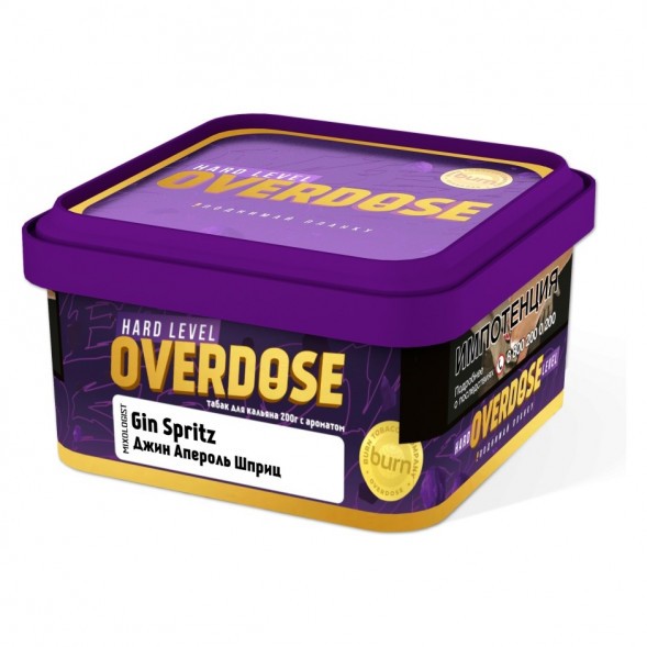 Табак Overdose - Gin Spritz (Джин Апероль Шприц, 200 грамм) купить в Воронеже