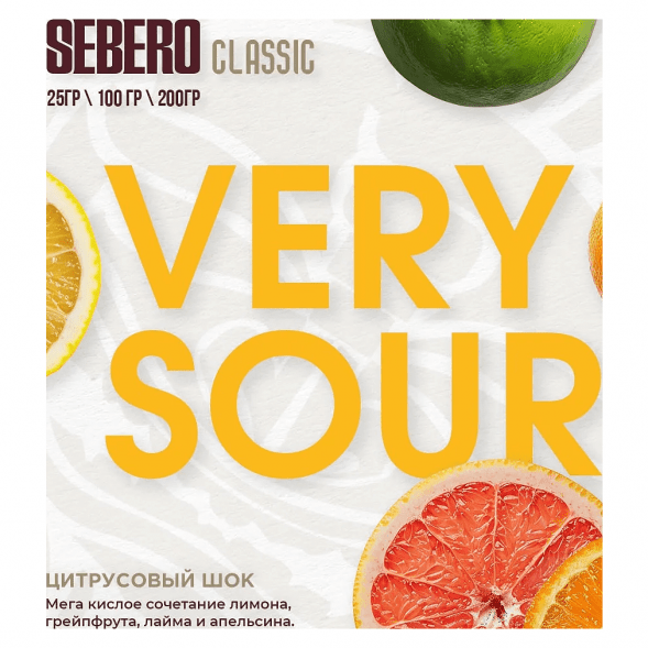 Табак Sebero - Very Sour (Цитрусовый Шок, 25 грамм) купить в Воронеже