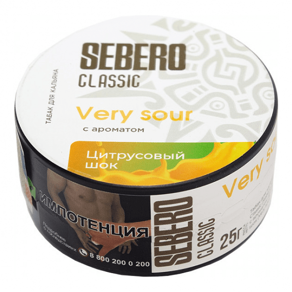 Табак Sebero - Very Sour (Цитрусовый Шок, 25 грамм) купить в Воронеже