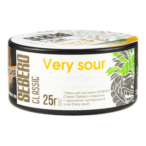 Табак Sebero - Very Sour (Цитрусовый Шок, 25 грамм) купить в Воронеже