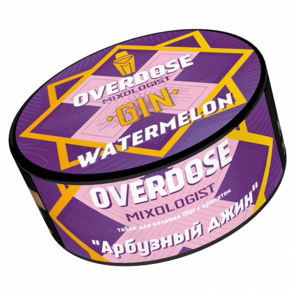 Табак Overdose - Gin Watermelon (Арбузный Джин, 100 грамм) купить в Воронеже