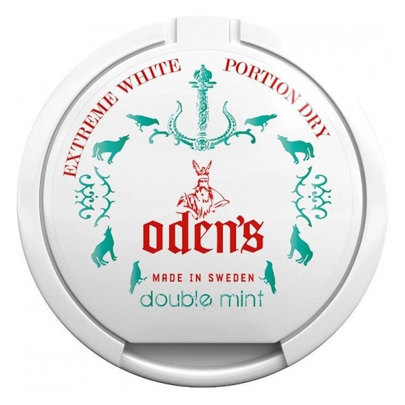 Табак жевательный ODENS - Double Mint Extreme White Dry (13 грамм, Швеция) купить в Воронеже