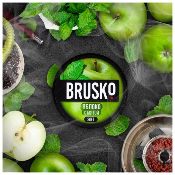 Смесь Brusko Medium - Яблоко с Мятой (50 грамм) купить в Воронеже