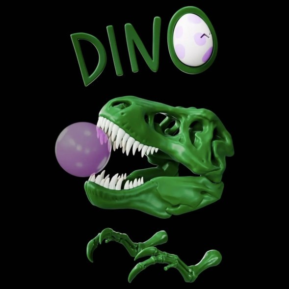 Табак Хулиган Hard - DINO (Мятная Жвачка, 25 грамм) купить в Воронеже