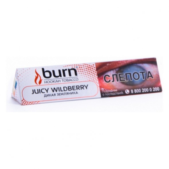 Табак Burn - Juicy Wildberry (Дикая Земляника, 25 грамм) купить в Воронеже