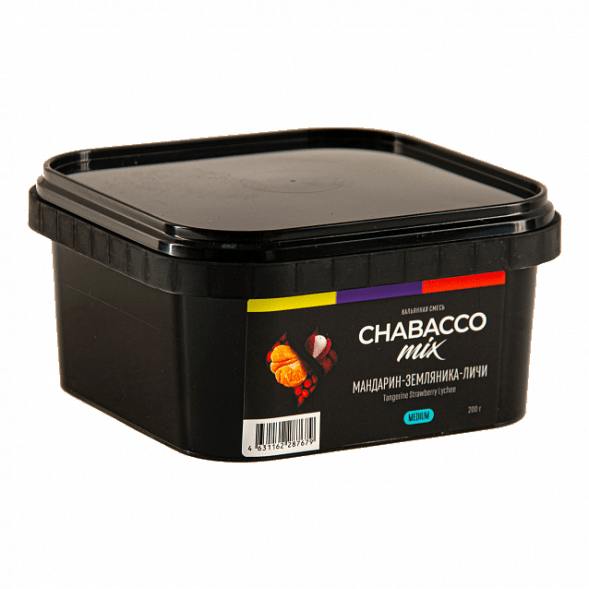 Смесь Chabacco MIX MEDIUM - Tangerine Strawberry Lychee (Мандарин, Земляника, Личи, 200 грамм) купить в Воронеже