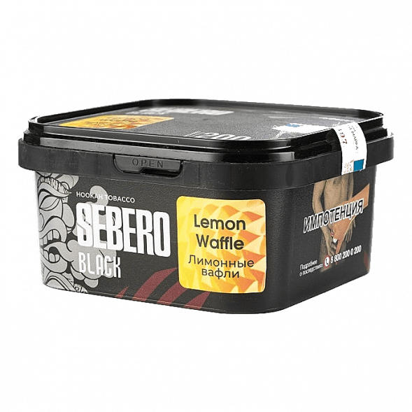 Табак Sebero Black - Lemon Waffle (Лимонные Вафли, 200 грамм) купить в Воронеже