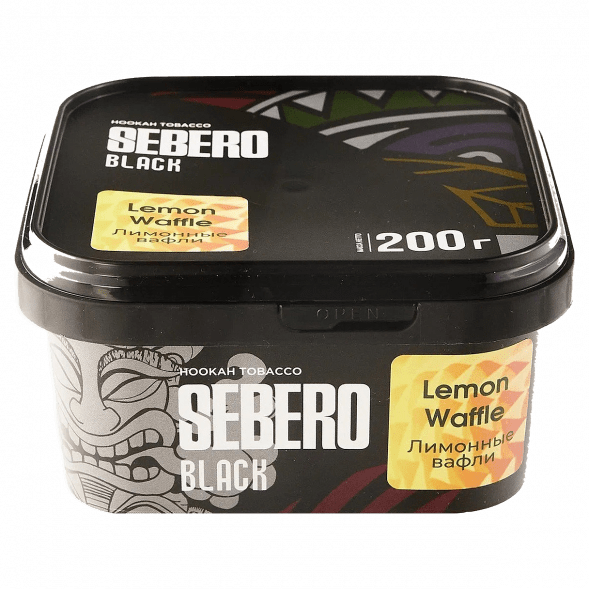 Табак Sebero Black - Lemon Waffle (Лимонные Вафли, 200 грамм) купить в Воронеже