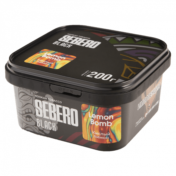 Табак Sebero Black - Lemon Bomb (Кислый Лимон, 200 грамм) купить в Воронеже