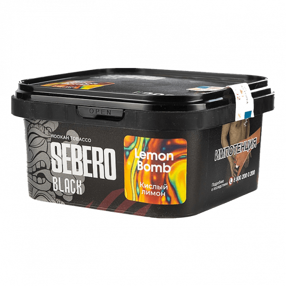 Табак Sebero Black - Lemon Bomb (Кислый Лимон, 200 грамм) купить в Воронеже