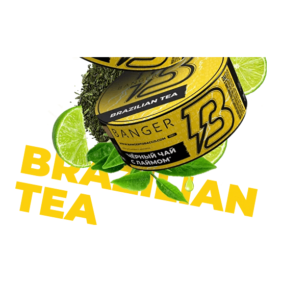 Табак Banger - Brazilian Tea (Чёрный Чай с Лаймом, 100 грамм) купить в Воронеже