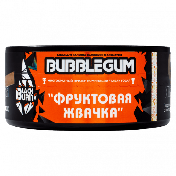 Табак BlackBurn - Bubble Gum (Фруктовая Жвачка, 100 грамм) купить в Воронеже