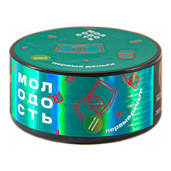 Табак Молодость - Первые Деньги (Вишнёвая Кола, 25 грамм) купить в Воронеже