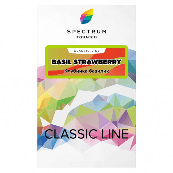 Табак Spectrum - Basil Strawberry (Клубника Базилик, 25 грамм) купить в Воронеже