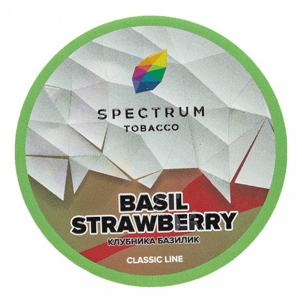 Табак Spectrum - Basil Strawberry (Клубника Базилик, 25 грамм) купить в Воронеже