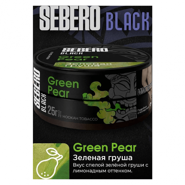 Табак Sebero Black - Green Pear (Зелёная Груша, 200 грамм) купить в Воронеже