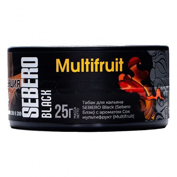 Табак Sebero Black - Multifruit (Сок Мультифрукт, 25 грамм) купить в Воронеже