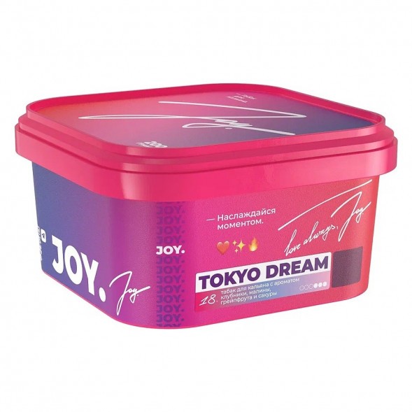 Табак Joy - Tokyo Dream (Клубника, Малина, Грейпфрут и Сакура, 200 грамм) купить в Воронеже