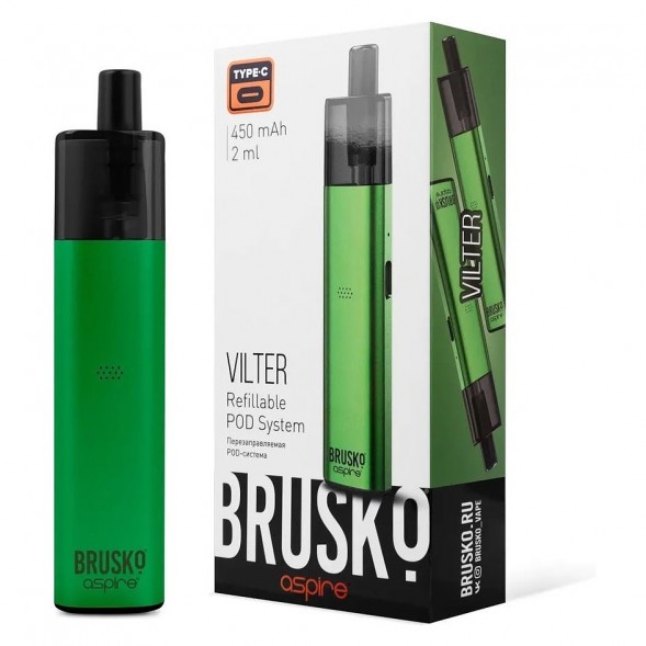 Электронная сигарета Brusko - Vilter (Светло-Зелёный) купить в Воронеже