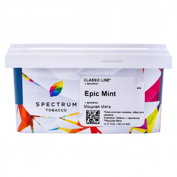 Табак Spectrum - Epic Mint (Мощная Мята, 200 грамм) купить в Воронеже