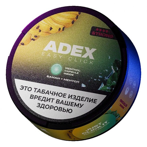 Табак жевательный ADEX ULTRA STRONG WIDE Click - Банан Ментол купить в Воронеже