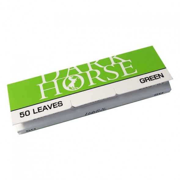 Бумага для самокруток DarkHorse - Regular Green (70х37 мм, 50 штук) купить в Воронеже