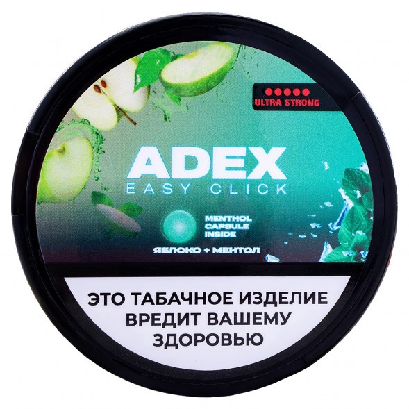 Табак жевательный ADEX ULTRA STRONG WIDE Click - Яблоко Ментол купить в Воронеже