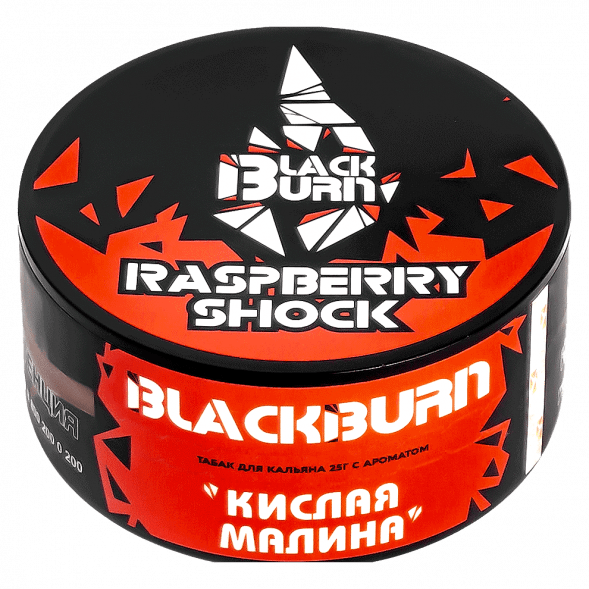 Табак BlackBurn - Raspberry Shock (Кислая Малина, 25 грамм) купить в Воронеже