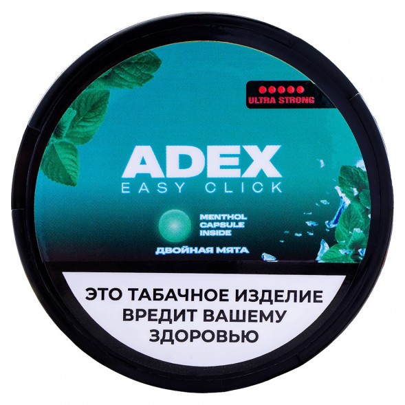 Табак жевательный ADEX ULTRA STRONG WIDE Click - Двойная Мята купить в Воронеже