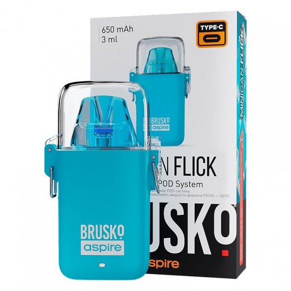 Электронная сигарета Brusko - Minican Flick (Голубой) купить в Воронеже