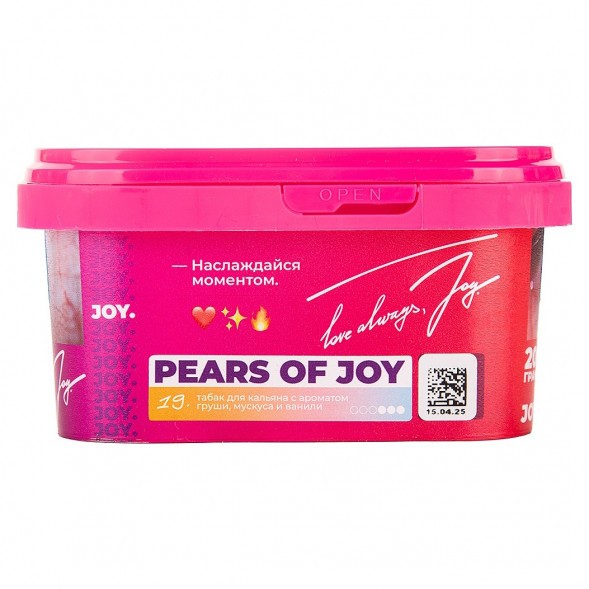 Табак Joy - Pears Of Joy (Груша, Мускус и Ваниль, 200 грамм) купить в Воронеже