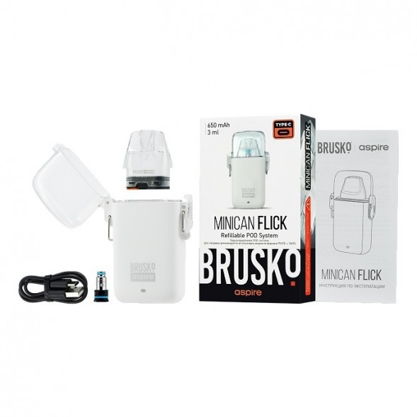 Электронная сигарета Brusko - Minican Flick (Чёрный) купить в Воронеже