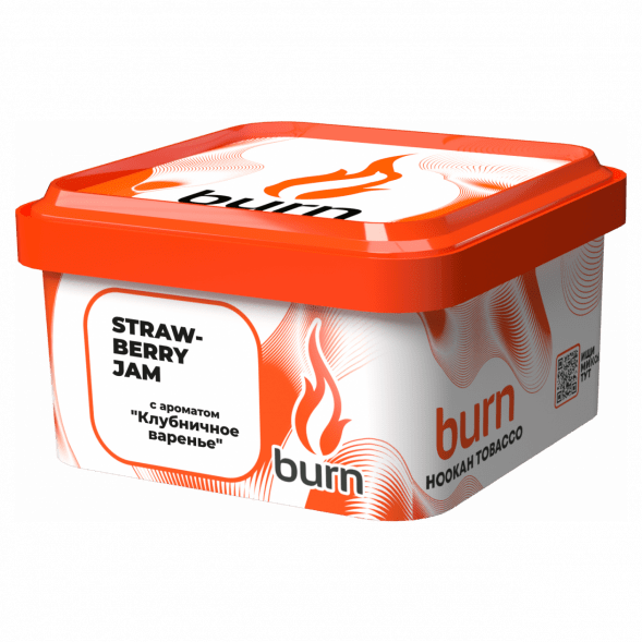 Табак Burn - Strawberry Jam (Клубничное Варенье, 200 грамм) купить в Воронеже