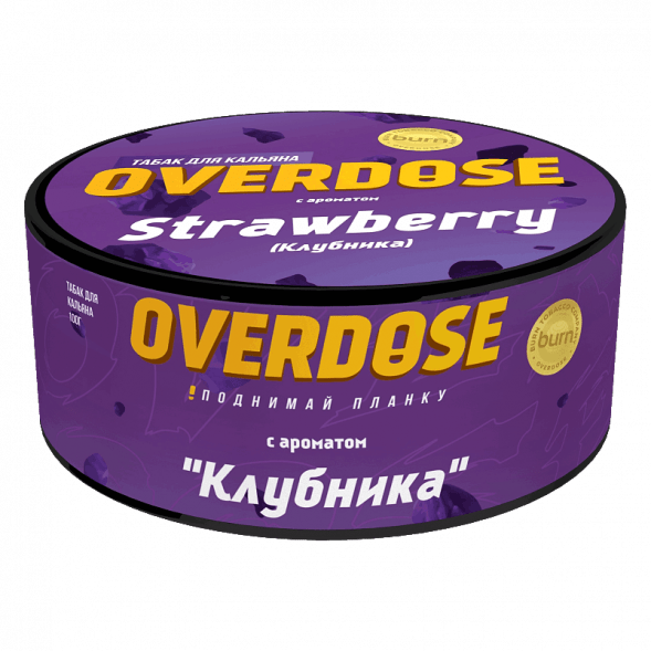 Табак Overdose - Strawberry (Клубника, 100 грамм) купить в Воронеже