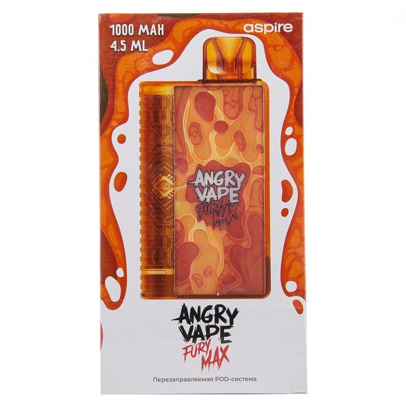 Электронная сигарета Brusko - Angry Vape Fury Max (Оранжевый) купить в Воронеже
