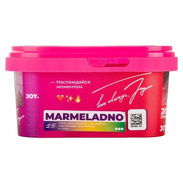 Табак Joy - Marmeladno (Мармелад, Земляника и Киви, 200 грамм) купить в Воронеже