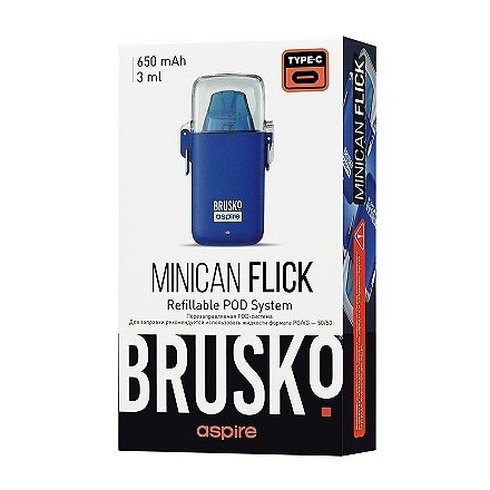 Электронная сигарета Brusko - Minican Flick (Синий) купить в Воронеже