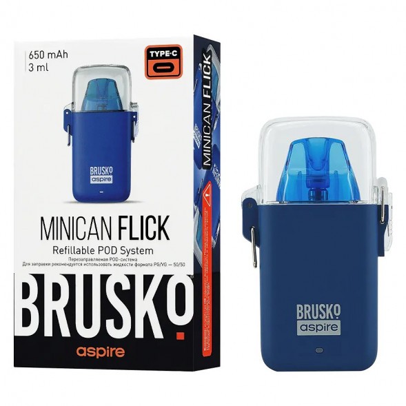 Электронная сигарета Brusko - Minican Flick (Синий) купить в Воронеже
