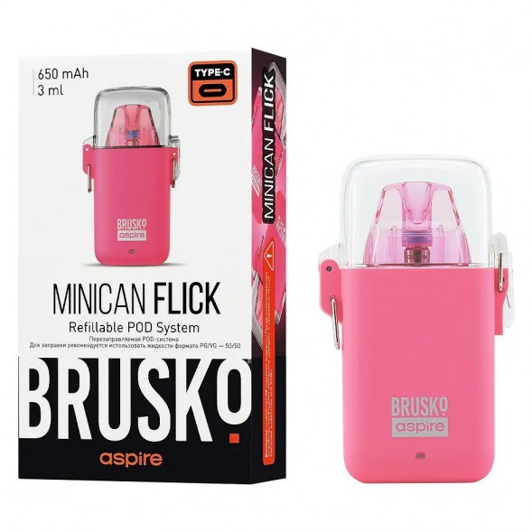 Электронная сигарета Brusko - Minican Flick (Розовый) купить в Воронеже